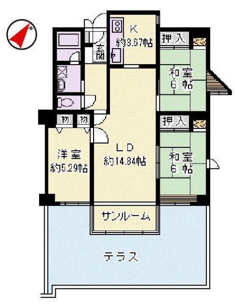 千里山ロイヤルマンション2番街D棟　区分収益マンション